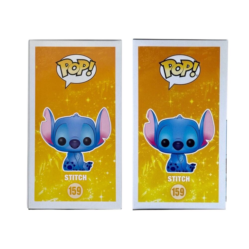 Funko Pop Unopened Lot 2 Stitch 159 Diamond Collection Sparkly & Flocked Figures - Picture 4 of 7